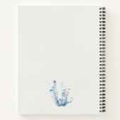 Kakerkorallenheirat mit verunreinigtem Unterwasser Notizblock (Rückseite)