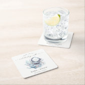 Kakerkorallenheirat mit verunreinigtem Unterwasser Rechteckiger Pappuntersetzer (Vor Ort)