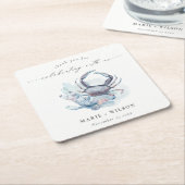 Kakerkorallenheirat mit verunreinigtem Unterwasser Rechteckiger Pappuntersetzer (angewinkelt)