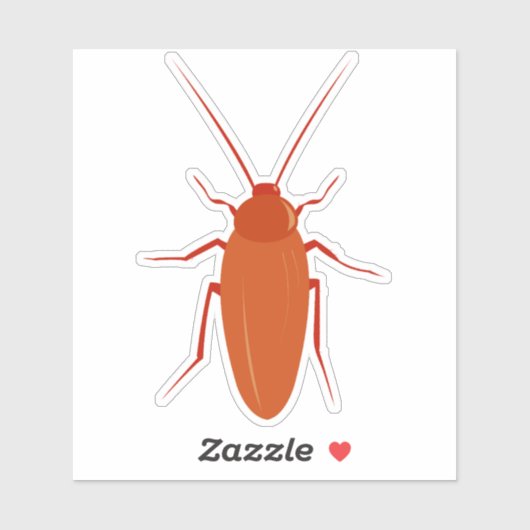 Kakerlake Aufkleber (Blatt)