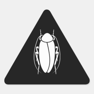 Kakerlake Dreieckiger Aufkleber