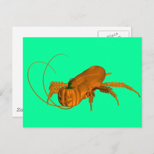 Kakerlake Postkarte (Vorne/Hinten)