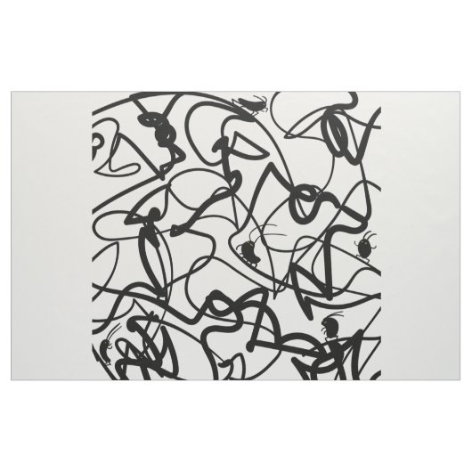 Kakerlaken-Freunde des Cartoon Stoff (Yard (91,4 cm))