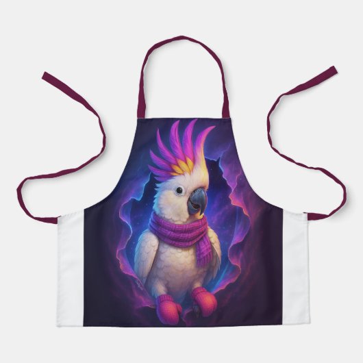 Kaketoe Kookschort – Vrolijk in de Keuken Schürze (Vorderseite)