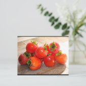 Kaki-Frucht Postkarte (Stehend Vorderseite)