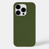 Kaki Green Carbon Fiber Automotive Texture Case-Mate iPhone Hülle (Rückseite)