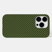 Kaki Green Carbon Fiber Automotive Texture Case-Mate iPhone Hülle (Rückseite (Horizontal))
