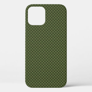 Kaki Green Carbon Fibre Hintergrund Print Case-Mate iPhone Hülle