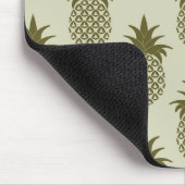 Kakifarbiges Ananas-Muster | addieren Ihre Mousepad (Ecke)