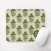Kakifarbiges Ananas-Muster | addieren Ihre Mousepad (Mit Mouse)