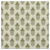 Kakifarbiges Ananas-Muster Stoff (Muster)