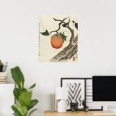 Kakifrucht mit Grasshopper von Hokusai Poster (Heimbüro)