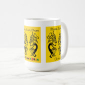 Kakilambe Trommel-(auf Gelb) Tasse (VorderseiteRechts)