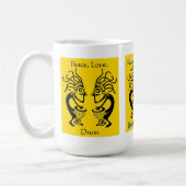 Kakilambe Trommel-(auf Gelb) Tasse (Links)