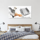 Kakmatt Wrapped Canvas Leinwanddruck (Insitu (Schlafzimmer))