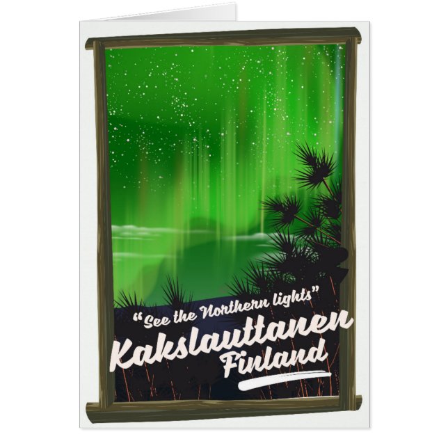 Kakslauttanen Finland-Reiseplakat (Vorne)