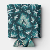 Kakteen, abstrakt blaue Natur Dosenkühler (Rückseite)