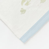 Kakteen, Aquarell Fleecedecke (Ecke)