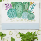 Kakteen, Aquarell Geschirrtuch (Gefaltet)