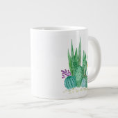 Kakteen, Aquarell Jumbo-Tasse (Vorderseite Rechts)
