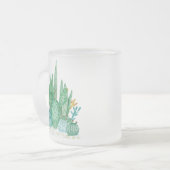 Kakteen, Aquarell Mattglastasse (Vorderseite Links)