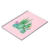 Kakteen, Aquarell Notizblock (Linke Seite)
