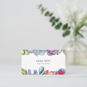 Kakteen, Aquarell Visitenkarte (Stehend Vorderseite)