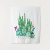 Kakteen, Aquarell Wandteppich (Vorderseite)