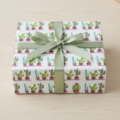 Kakteen Art Wrapping Paper Geschenkpapier