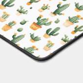 Kakteen auf Weiß Schreibtischunterlage (Ecke)