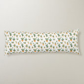 Kakteen auf Weiß Seitenschläferkissen (Rückseite)