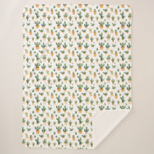 Kakteen auf Weiß Sherpadecke