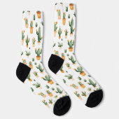 Kakteen auf Weiß Socken (Rechts)