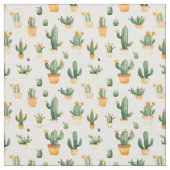 Kakteen auf Weiß Stoff (Muster)