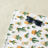 Kakteen auf Weiß Strandtuch (Beispiel)