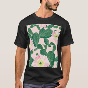 Kakteen Blume: Aquarellmalerei T-Shirt