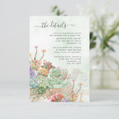 Kakteen-Blume Begleitkarte (Stehend Vorderseite)