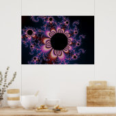 Kakteen Blume - Fraktal Poster (Küche)