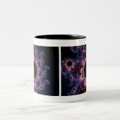 Kakteen Blume - Fraktal Zweifarbige Tasse (Mittel)