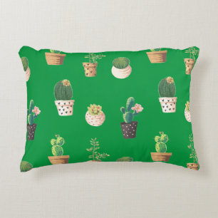 Kakteen der grünen Dessrt in Pots Dekokissen