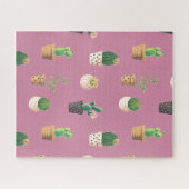 Kakteen der grünen Dessrt in Pots Puzzle (Horizontal)