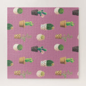 Kakteen der grünen Dessrt in Pots Puzzle (Horizontal)