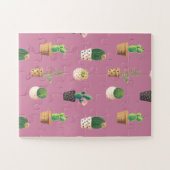 Kakteen der grünen Dessrt in Pots Puzzle (Horizontal)