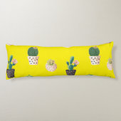 Kakteen der grünen Dessrt in Pots Seitenschläferkissen (Rückseite)