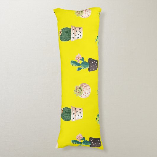 Kakteen der grünen Dessrt in Pots Seitenschläferkissen (Vorderseite Vertikal)