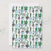 Kakteen & Dots | Hochzeitsfeier | Einladung (Rückseite)