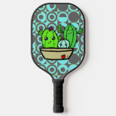 Kakteen Freunde Pickleball Schläger (Vorderseite)