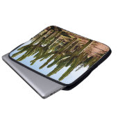 Kakteen Garten. Grüne große Kakteen und Sukkulture Laptopschutzhülle (Vorne Knopf)