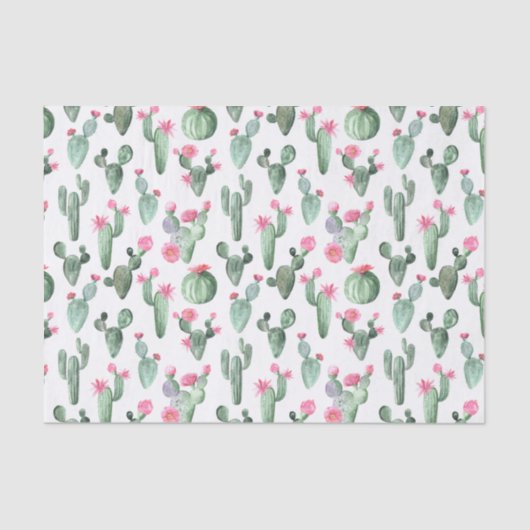 Kakteen grün und rosa seidenpapier (Vorderseite)