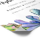 Kakteen Herzlich Willkommen in der Nacht zuvor Poster (Ecke)